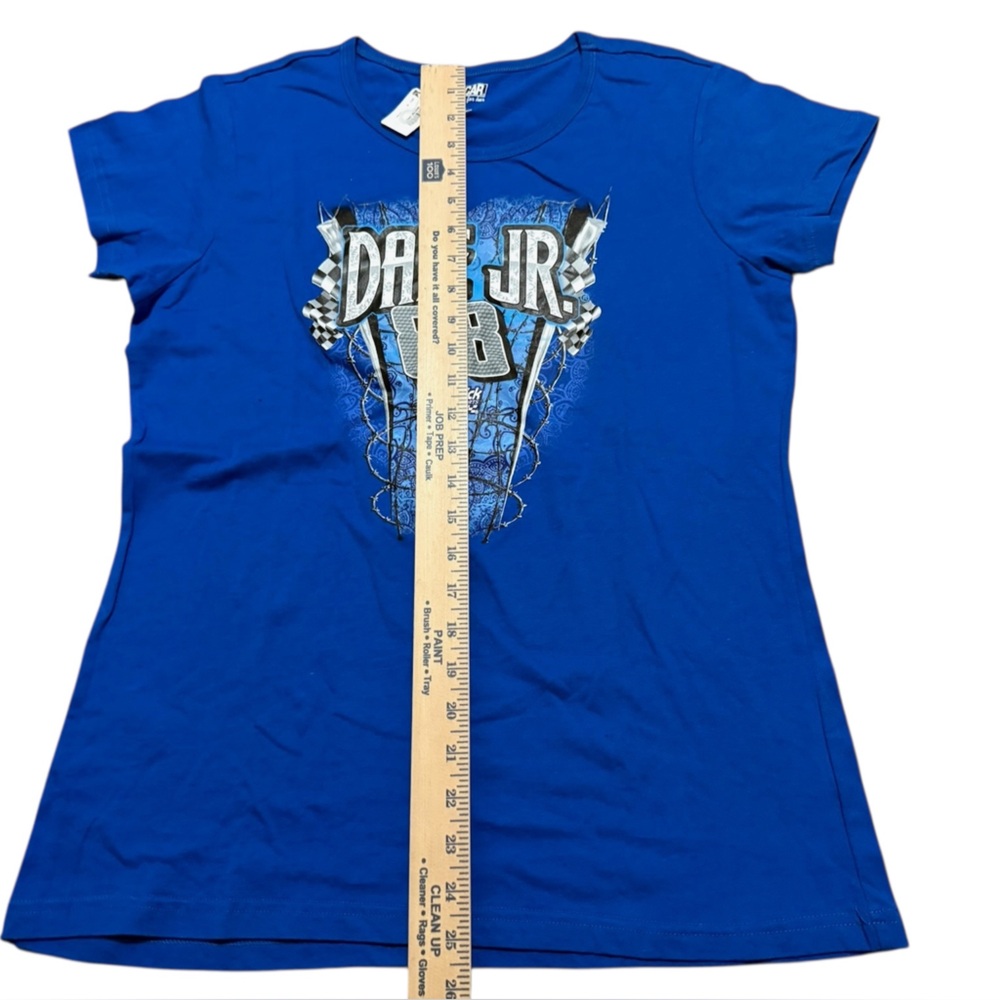 Nascar Women's Dale Jr #88 racing Blue Tee short sleeve size XL - Picture 4 of 9
